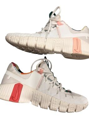 Nike Metcon Multi-Color Accent Training Shoes - White Size 8.5 Women’s